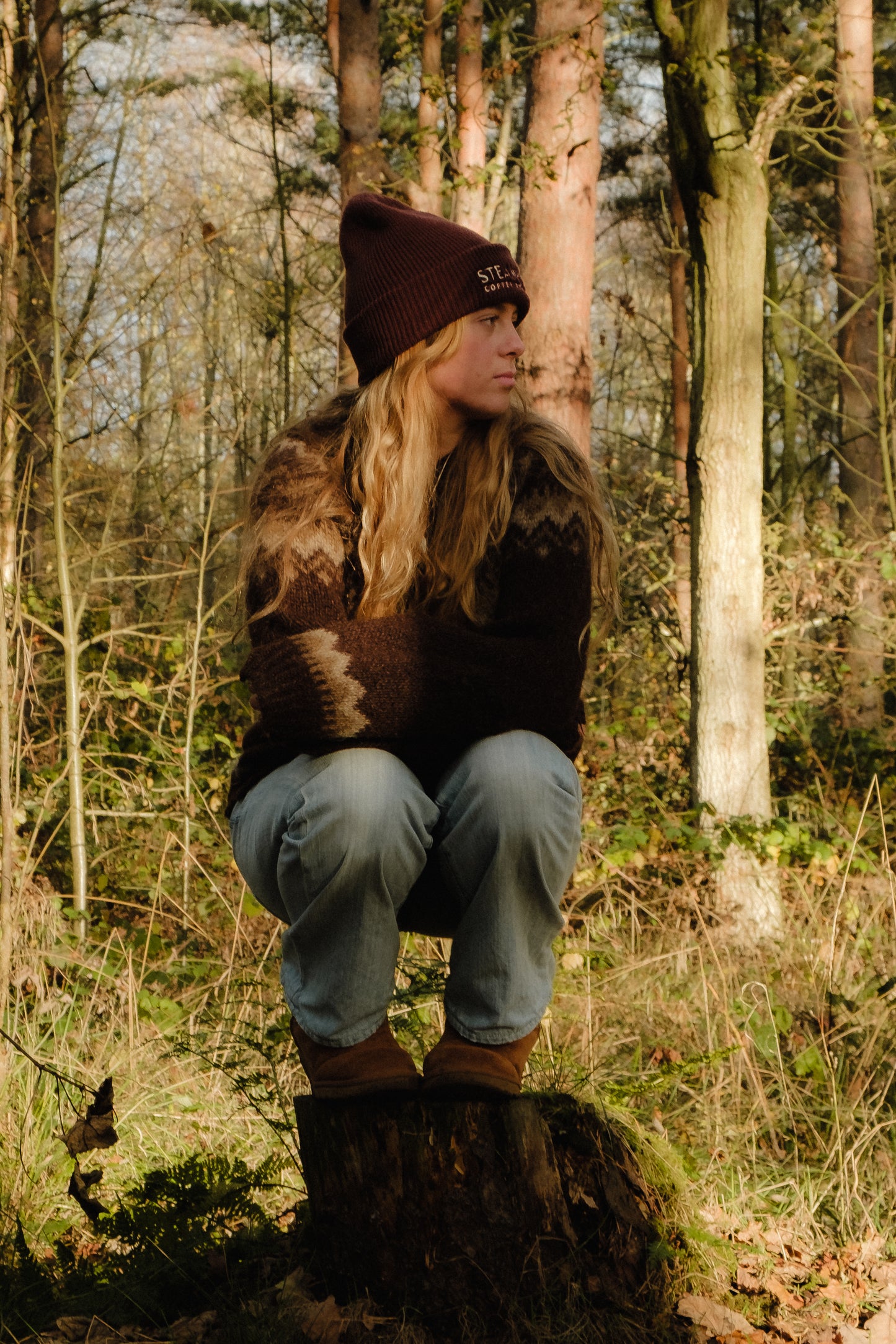 Steampunk Beanie Walnut