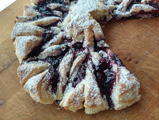 Blueberry and Chocolate Tarte au Soleil