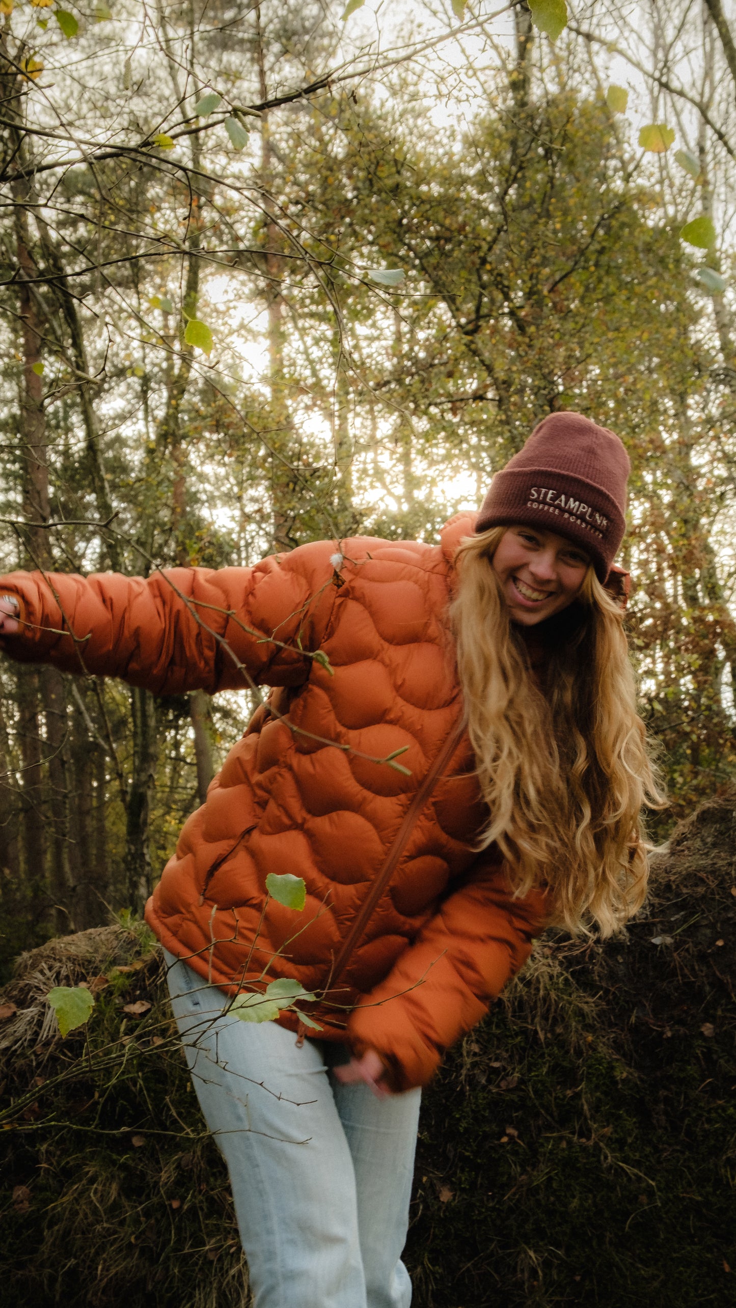 Steampunk Beanie Walnut