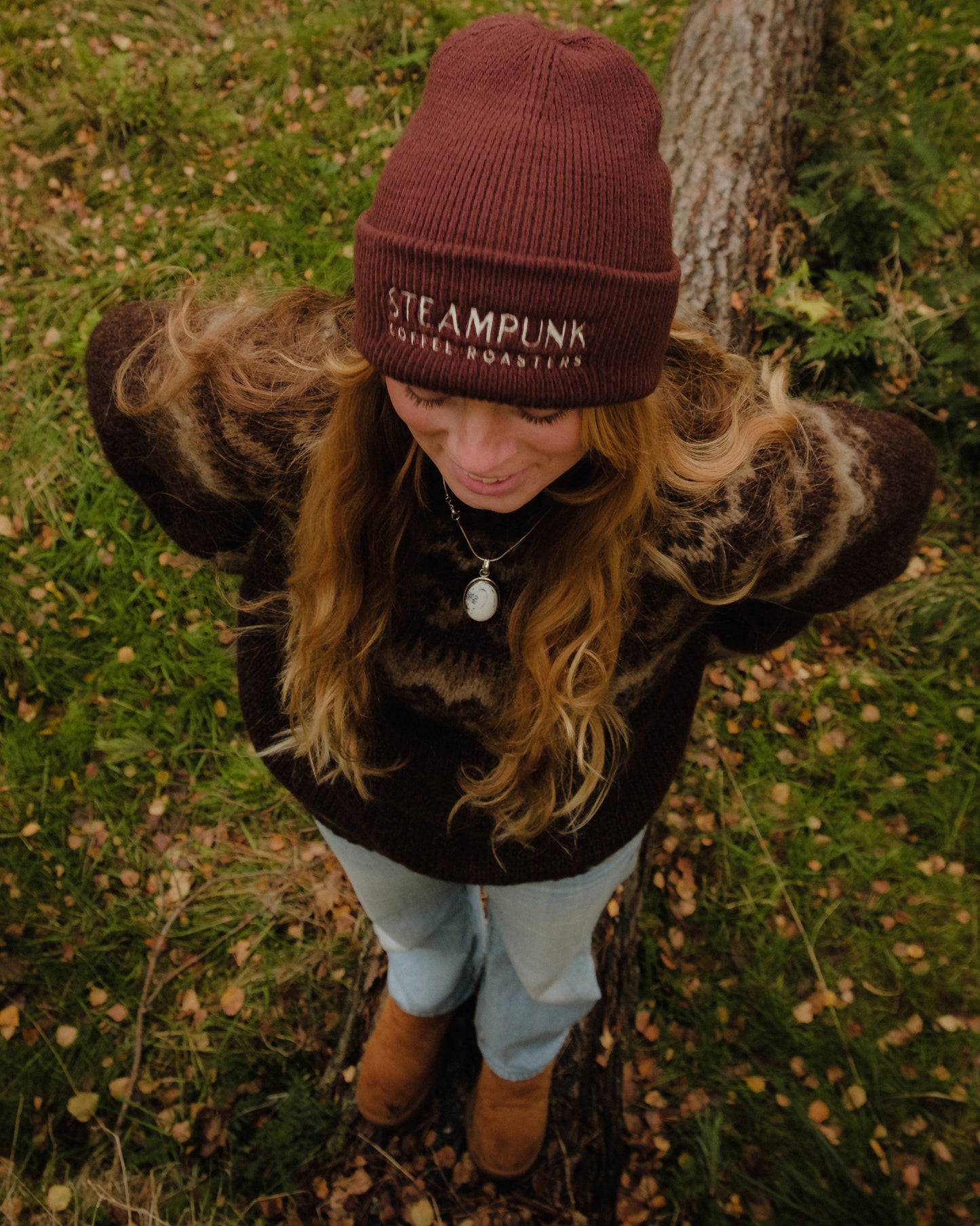 Steampunk Beanie Walnut