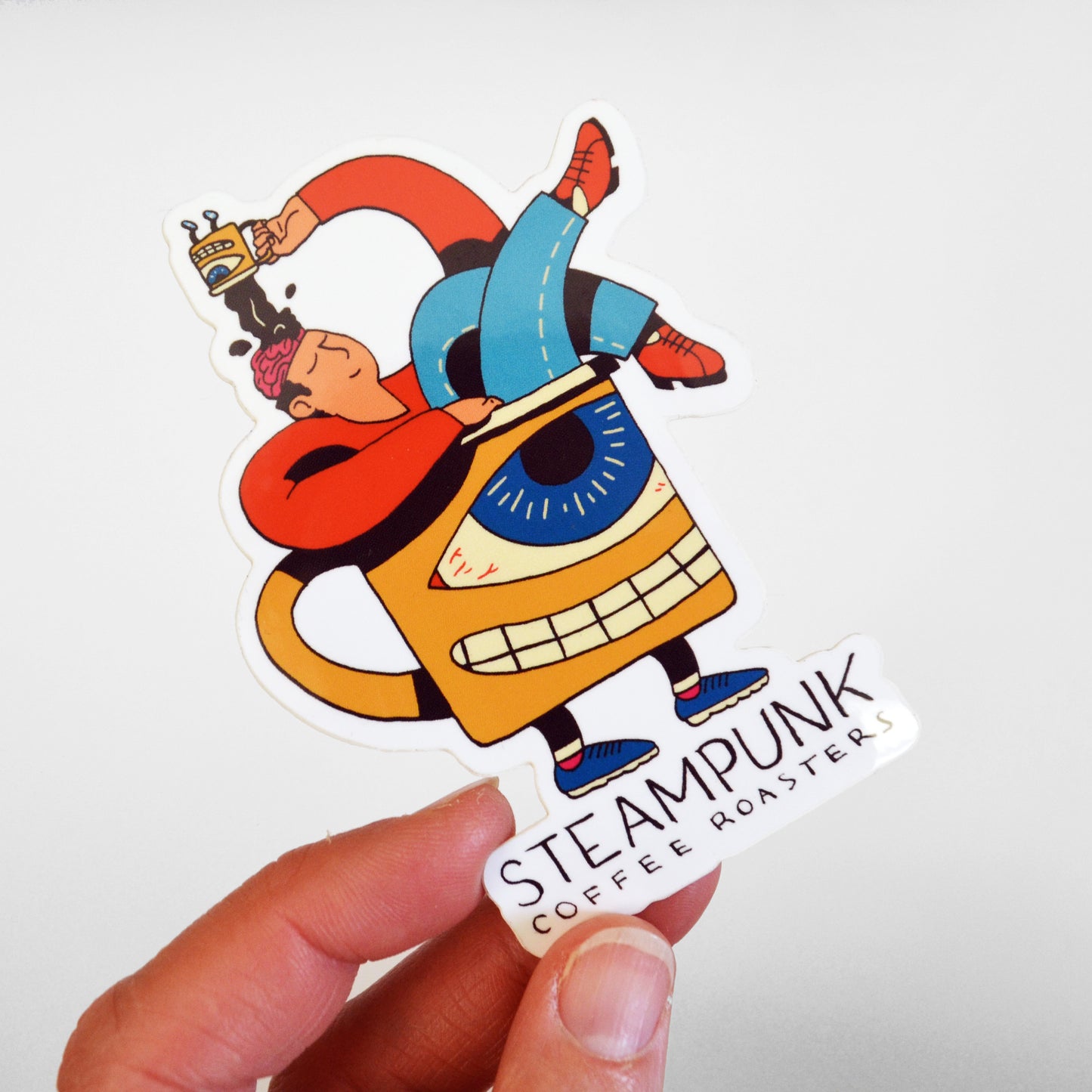 Coffee Brain Sticker