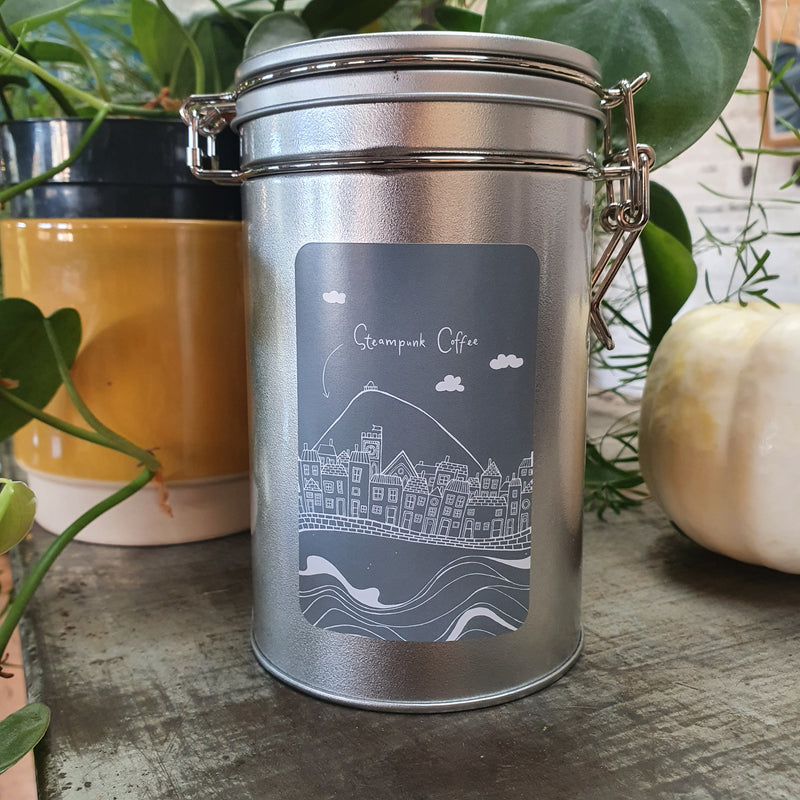 Steampunk Coffee canister