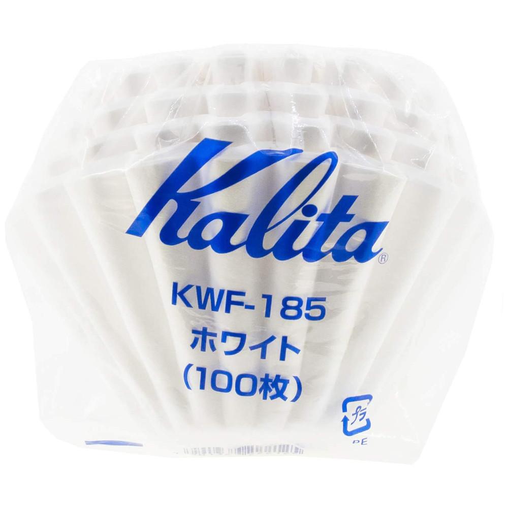 Pack of 100 filter papers for Kalita wave (size 185)