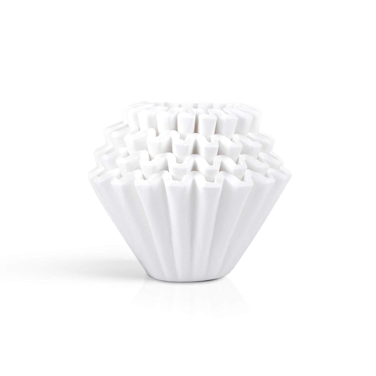 Pack of 100 filter papers for Kalita wave (size 185)